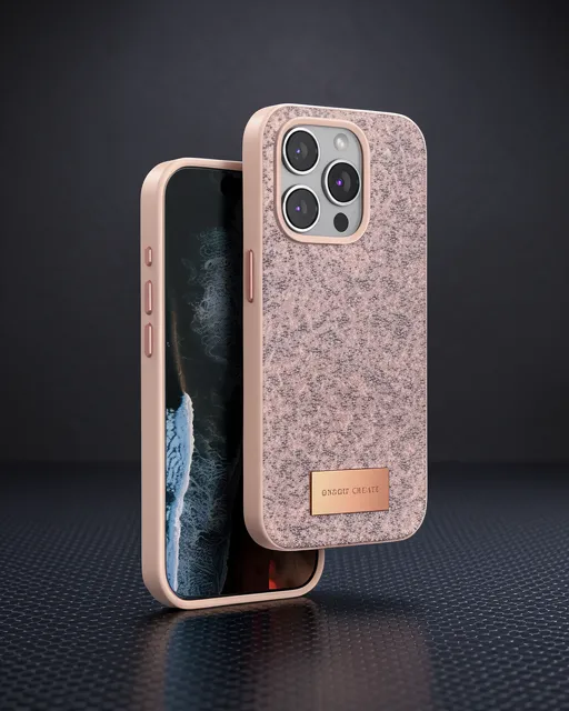 OneGif iPhone 15 Pro Bright Simli Kılıf - Pembe