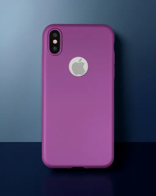 iPhone X Kılıf First Silikon - Mürdüm