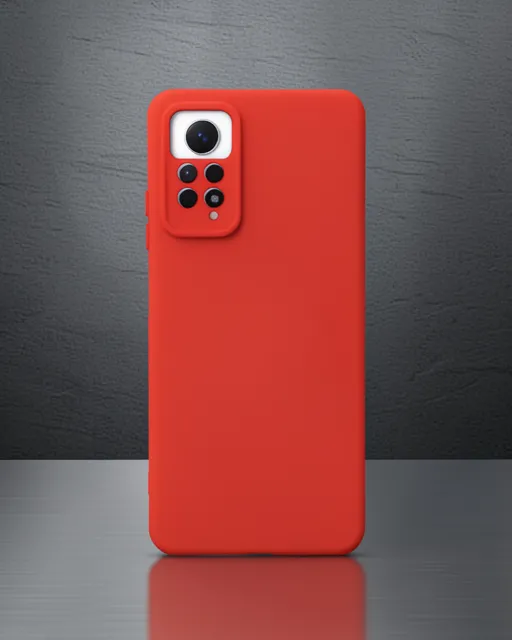 Xiaomi Redmi Note 12 Pro 4g Kılıf Nano İçi Kadife Silikon - Kırmızı