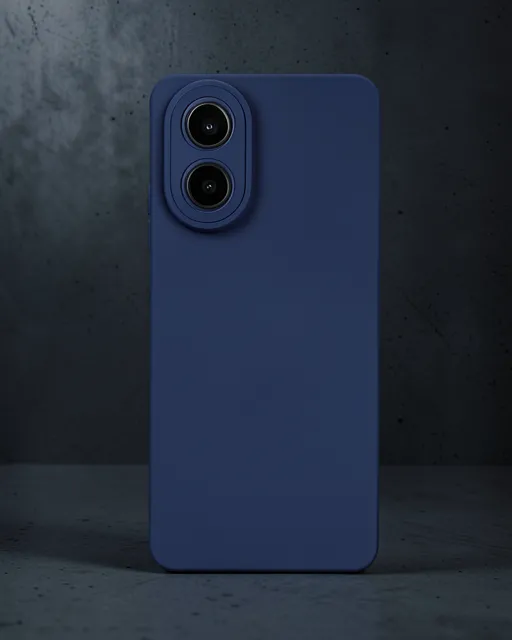 Oppo A38 Kılıf Nano İçi Kadife Silikon - Lacivert