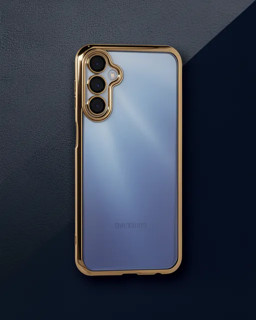 Samsung Galaxy A25 5g Kılıf Razer Lensli Silikon - Gold